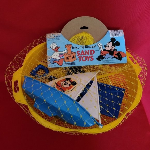 Walt Disney Toys Vintage Walt Disney Mickey Mouse Sailing Sand Toys